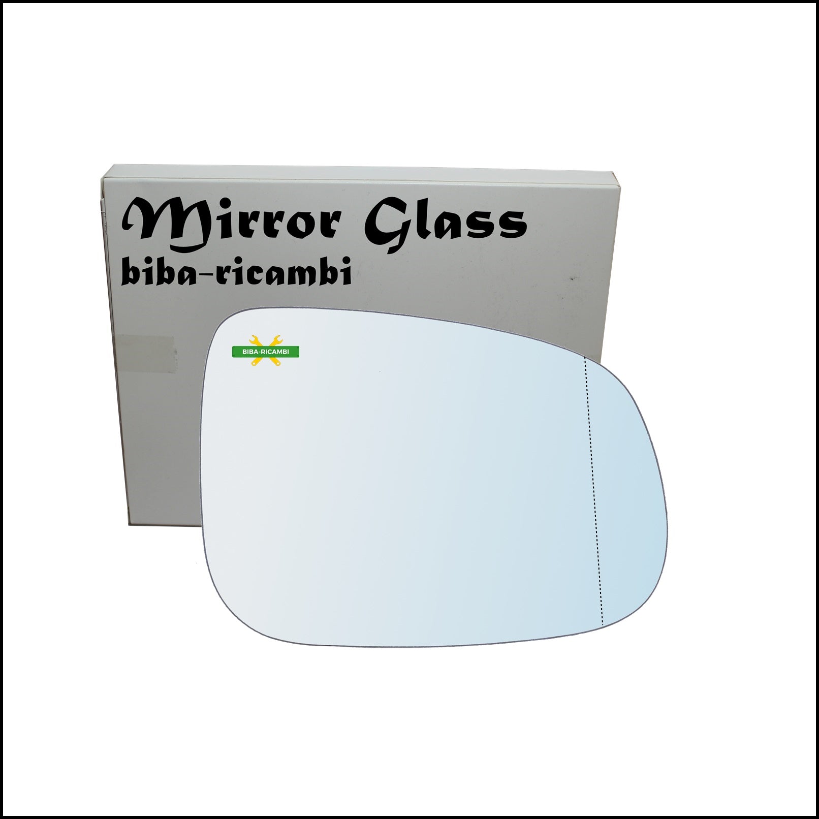 Vetro Specchio Retrovisore Cromato Asferico Lato Dx-Passeggero Per Volvo V70 III (135) dal 2007> BIBA-RICAMBI