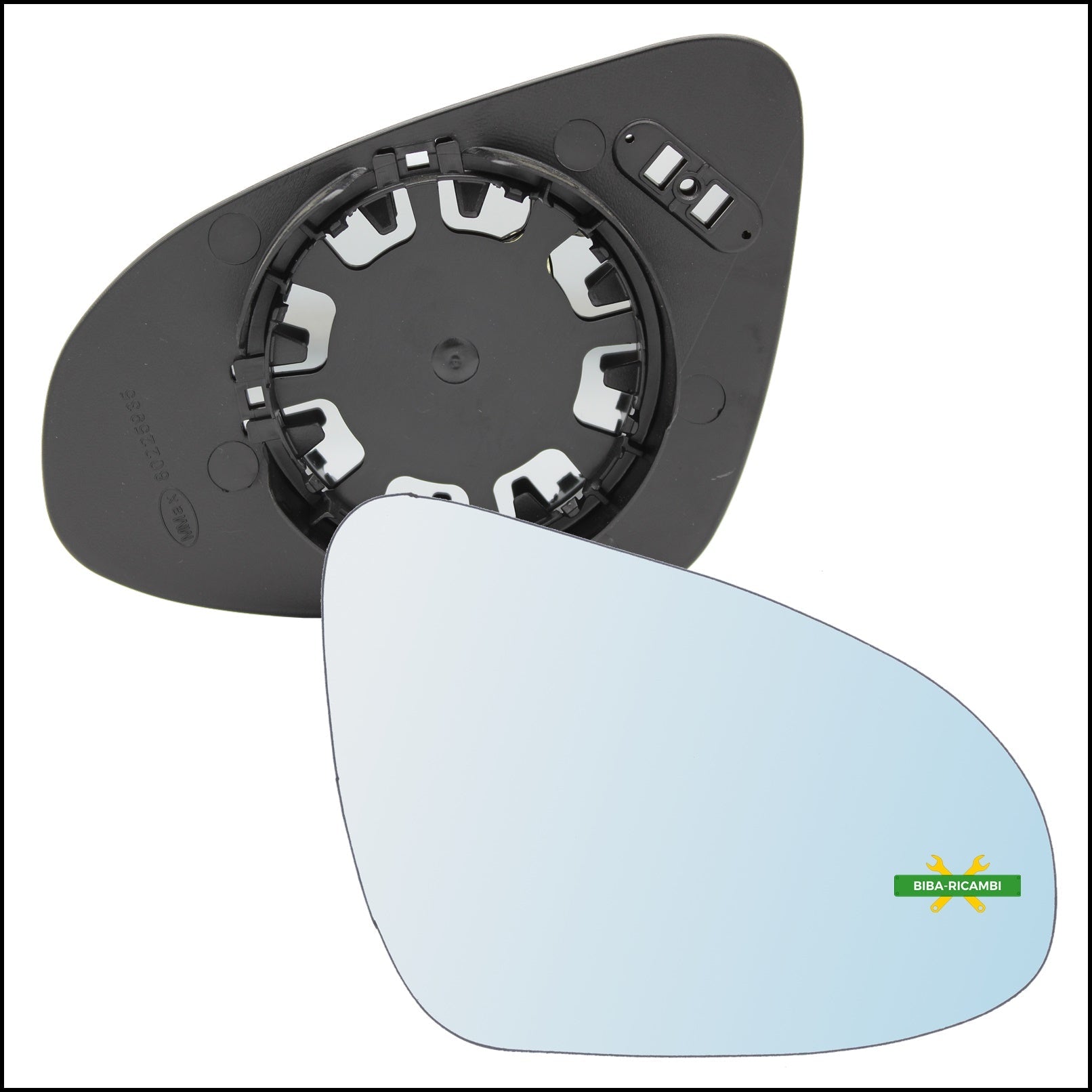 V. Piastra Retrovisore Lato Dx-Passeggero Per Peugeot 108 dal 2014> BIBA-RICAMBI