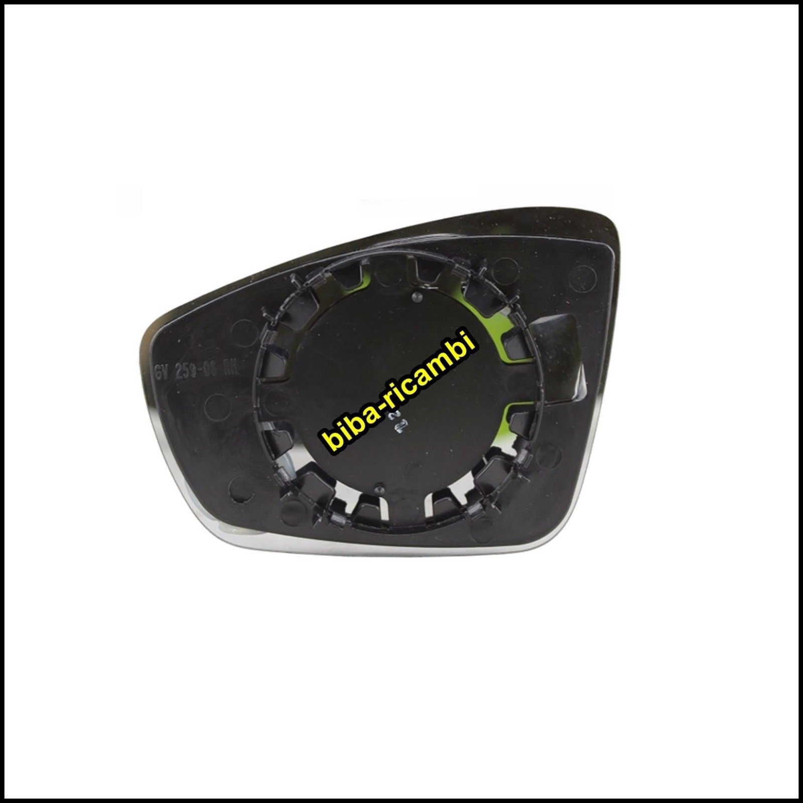Piastra Specchio Retrovisore Lato Dx-Passeggero Per Skoda FABIA III (NJ) dal 2014> BIBA-RICAMBI