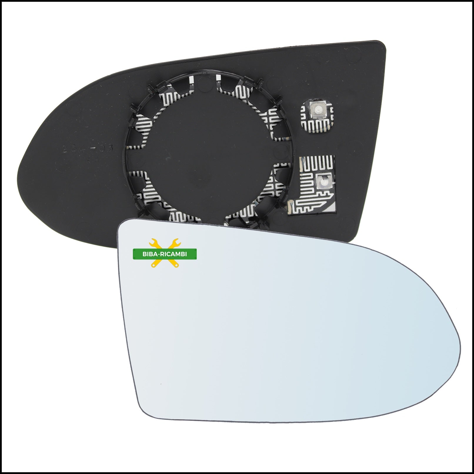 Piastra Retrovisore Termica Lato Dx-Passeggero Per Opel Zafira A (T98) dal 1999-2005 BIBA-RICAMBI