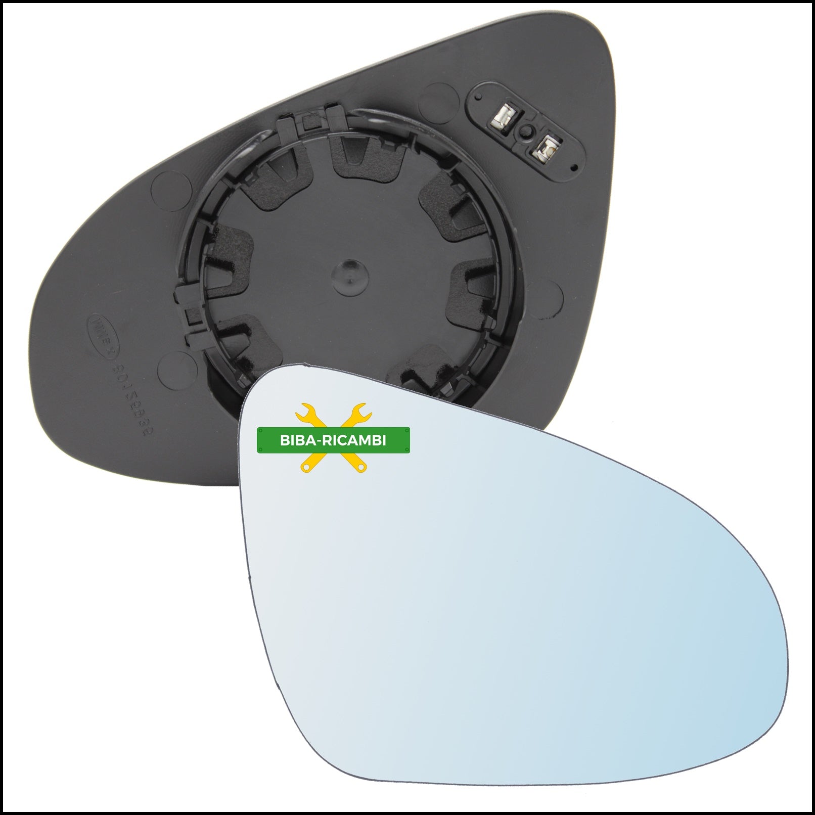 V. Piastra Retrovisore Termica Lato Dx-Passeggero Per Toyota Yaris III (P13) solo dal 2012> BIBA-RICAMBI