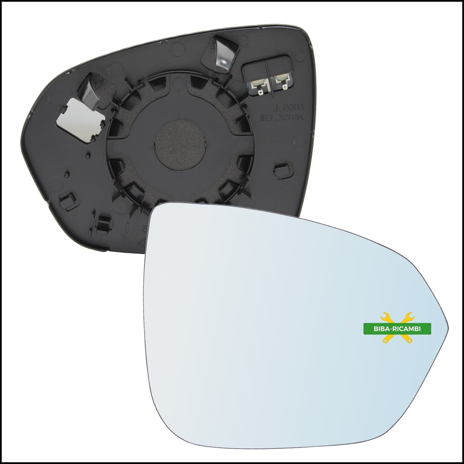 V. Piastra Retrovisore Termica Lato Dx-Passeggero Per Dacia Duster II dal 2017> BIBA-RICAMBI