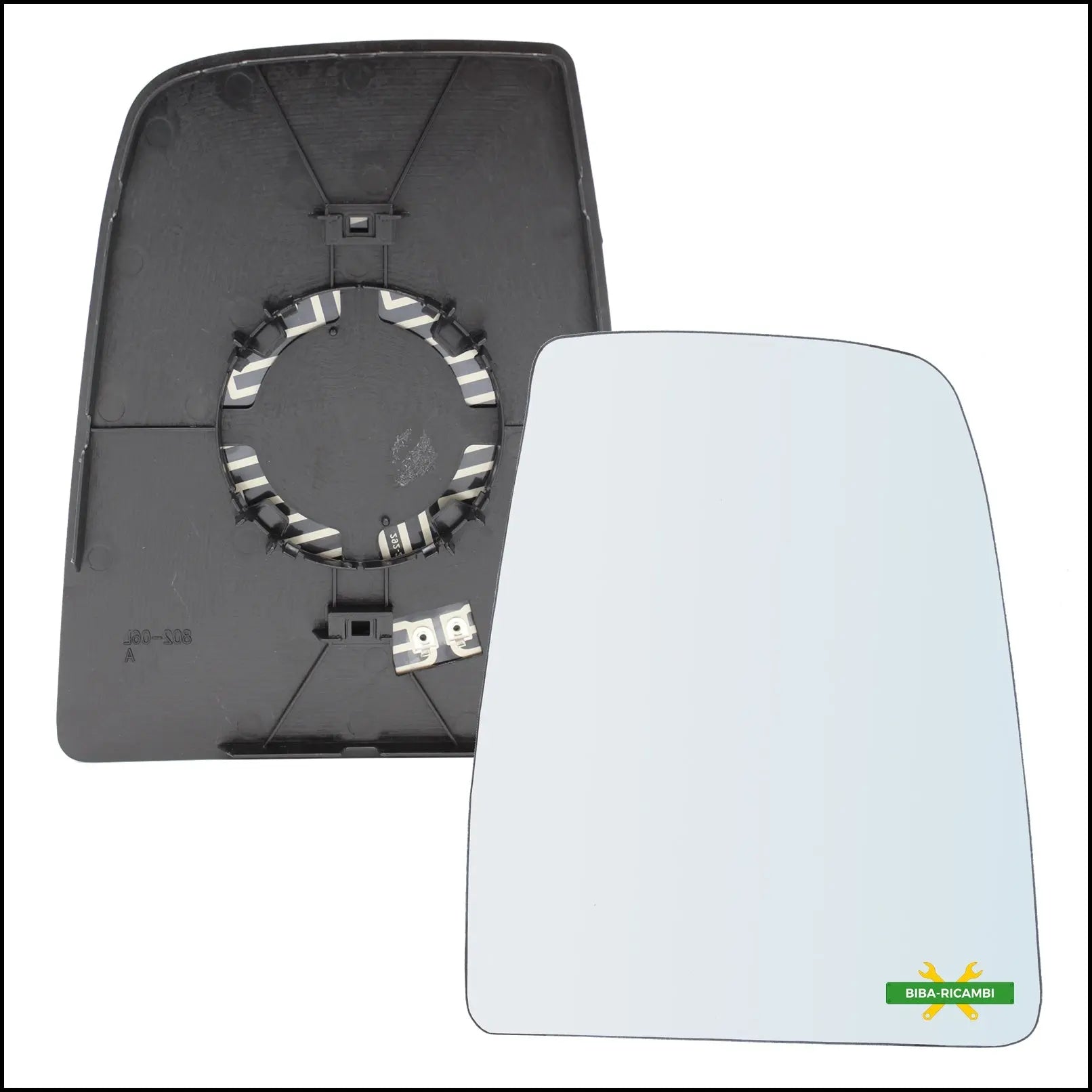 Piastra Superiore Retrovisore Termica Lato Dx-Passeggero Per Ford Transit IV dal 2013> BIBA-RICAMBI