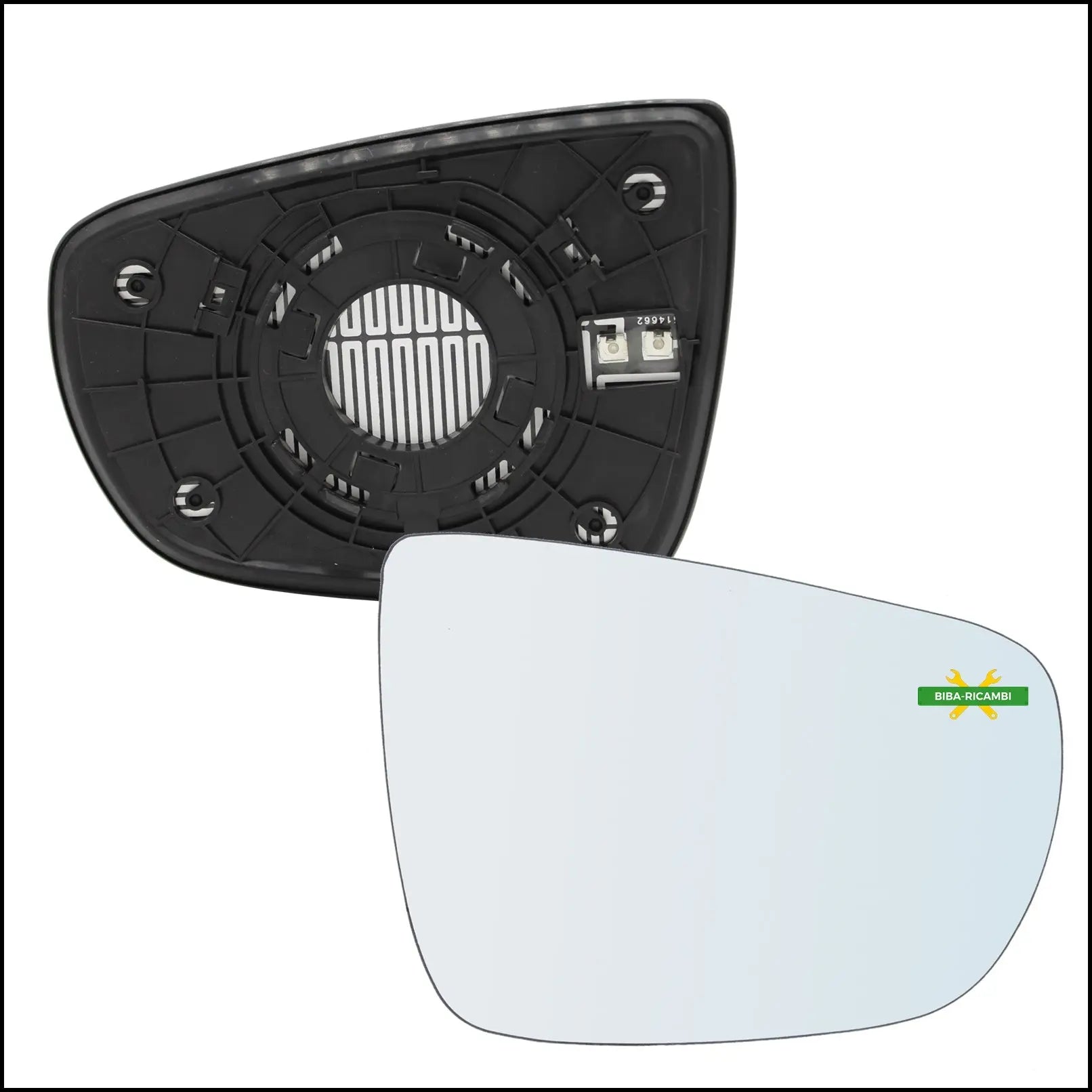Piastra Specchio Retrovisore Termica Lato Dx-Passeggero Per Kia Carens IV dal 2013> BIBA-RICAMBI