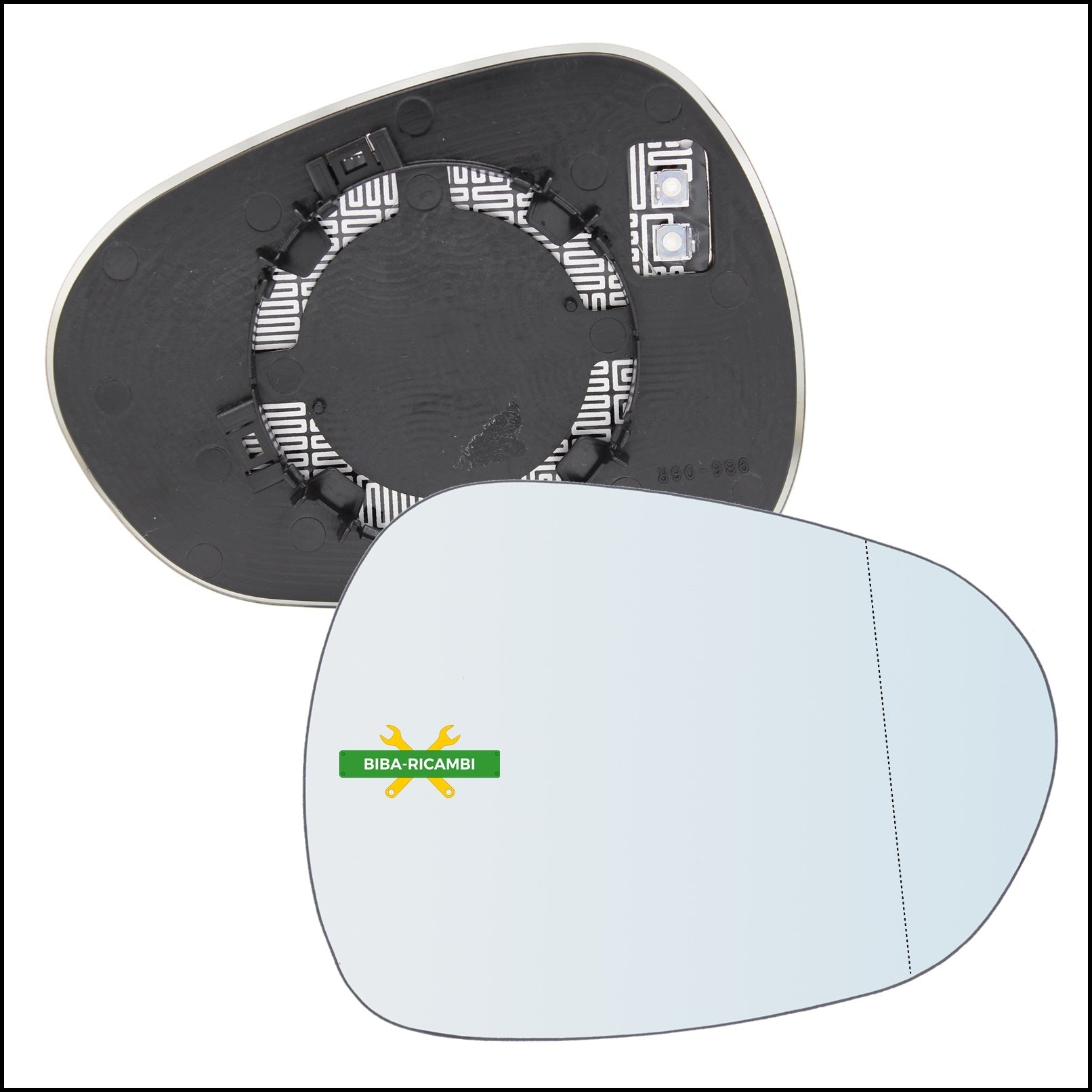 Piastra Retrovisore Termica Asferica Lato Dx-Passeggero Per Alfa Romeo Giulia (952) dal 2015> BIBA-RICAMBI