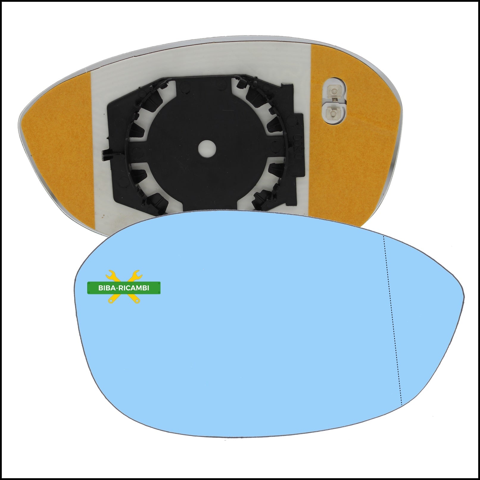 Piastra Retrovisore Termica Asferica Lato Dx-Passeggero Per Alfa Romeo Spider II (939) dal 2006-2011 BIBA-RICAMBI