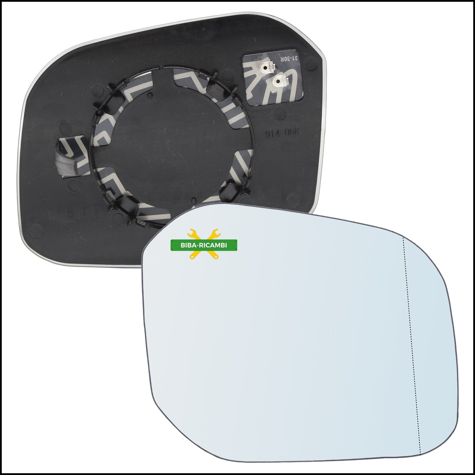 Piastra Retrovisore Termica Asferica Lato Dx-Passeggero Per Volkswagen Caddy IV (SA) dal 2015> BIBA-RICAMBI