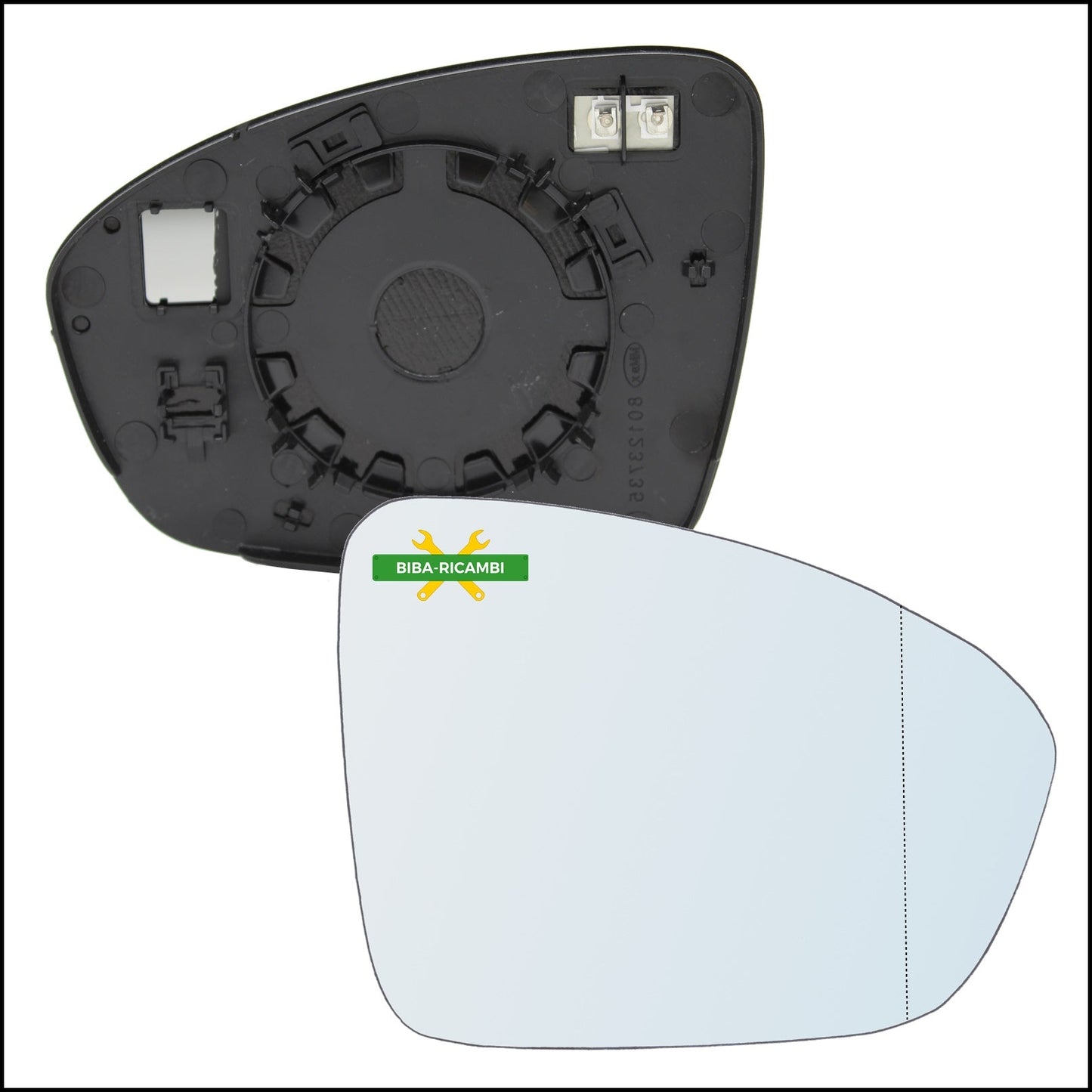 Piastra Retrovisore Termica Asferica Lato Dx-Passeggero Per Renault Megane IV dal 2015> BIBA-RICAMBI