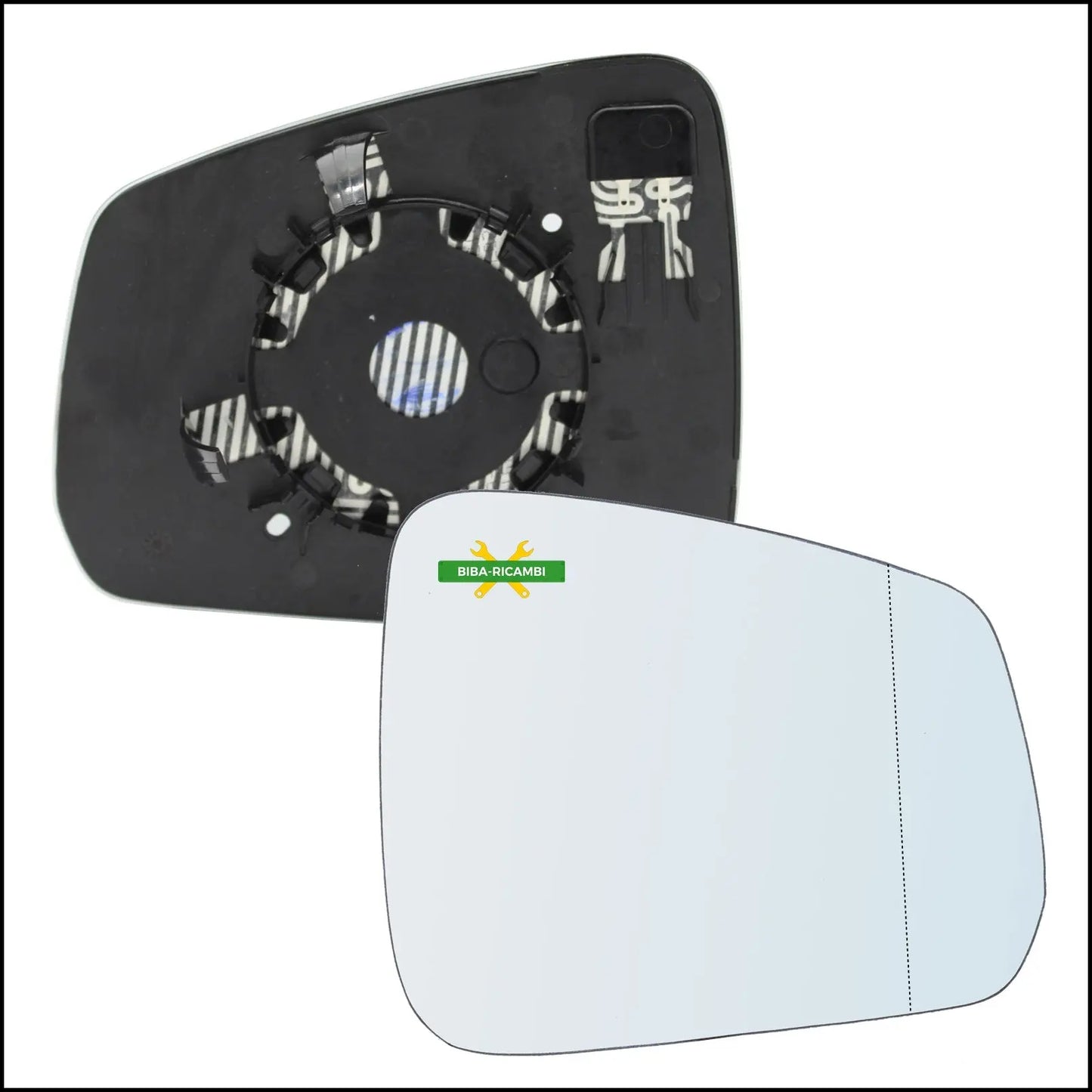 Piastra Specchio Retrovisore Termica Asferica Lato Dx-Passeggero Per Volkswagen Caddy V (SBA, SBH) dal 2020> BIBA-RICAMBI
