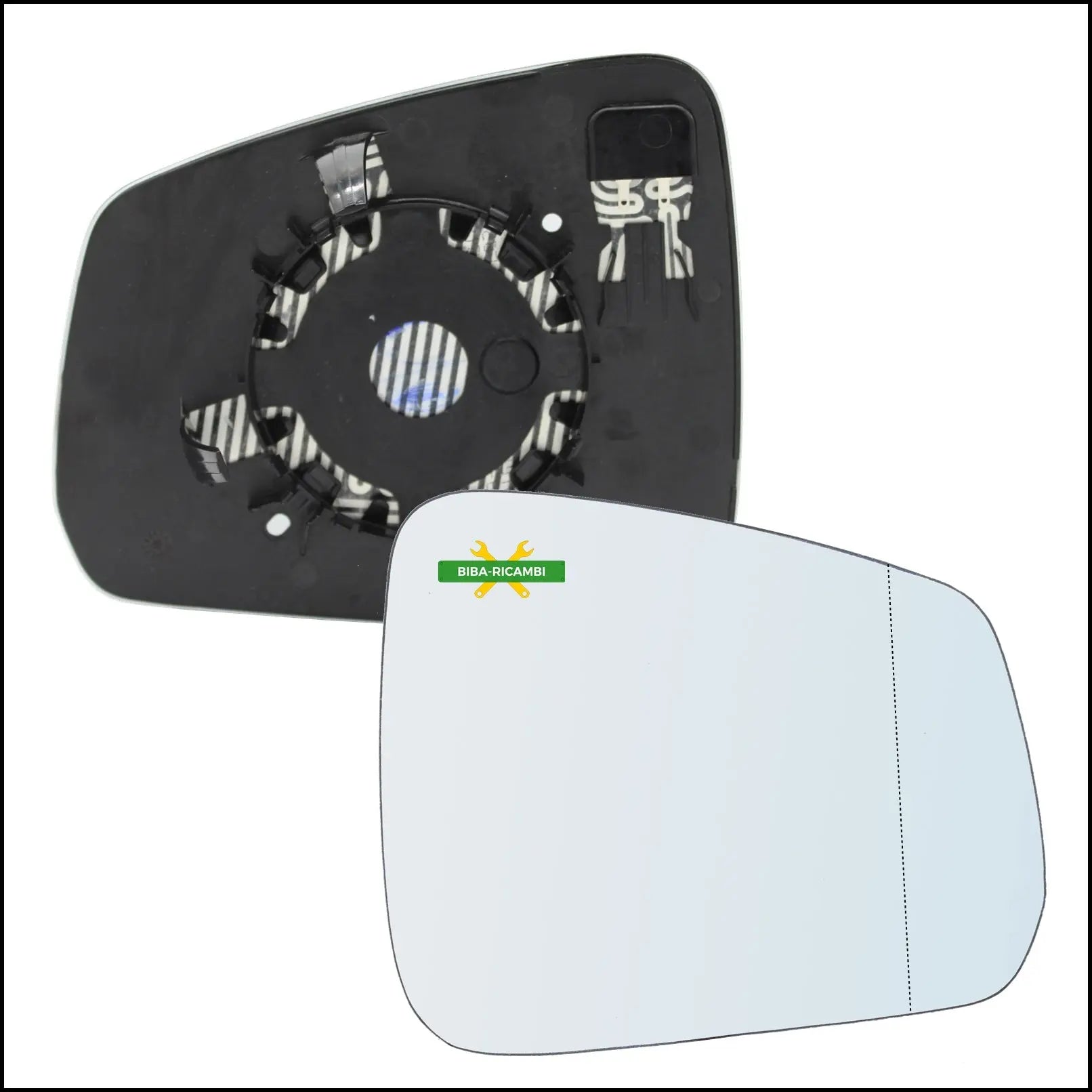 Piastra Specchio Retrovisore Termica Asferica Lato Dx-Passeggero Per Volkswagen Caddy V (SBA, SBH) dal 2020> BIBA-RICAMBI