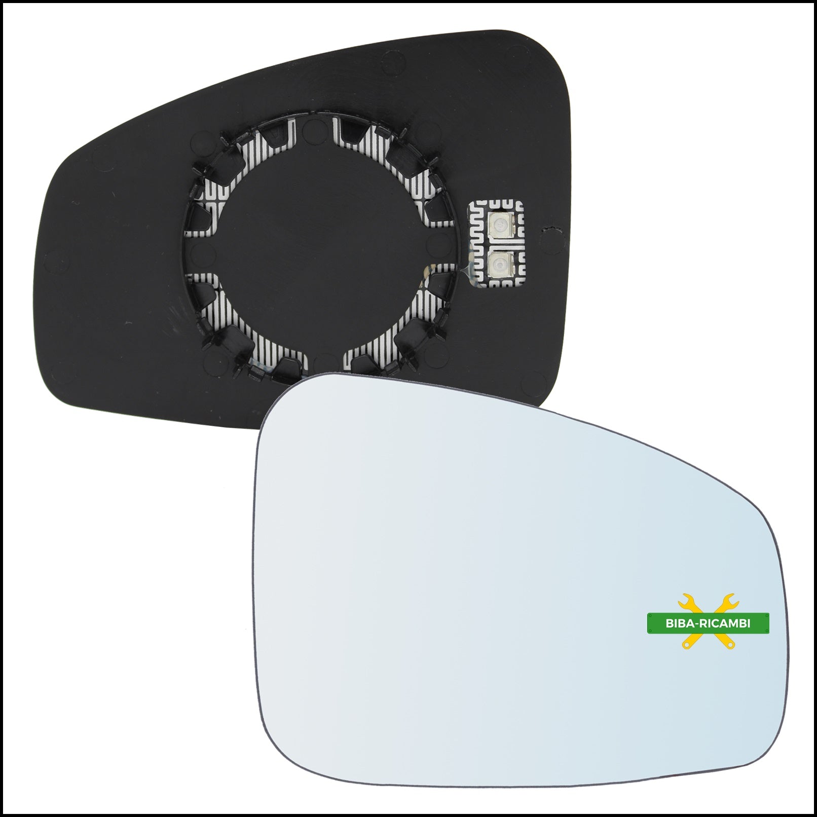 V. Piastra Retrovisore Termica Lato Dx-Passeggero Per Renault Megane III dal 2008> BIBA-RICAMBI