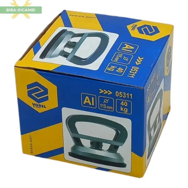 Doppia Ventosa In Alluminio 50 Kg | Ø 112 mm BIBA-RICAMBI