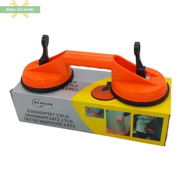 Doppia Ventosa In Gomma 50 Kg | Ø 112 mm BIBA-RICAMBI