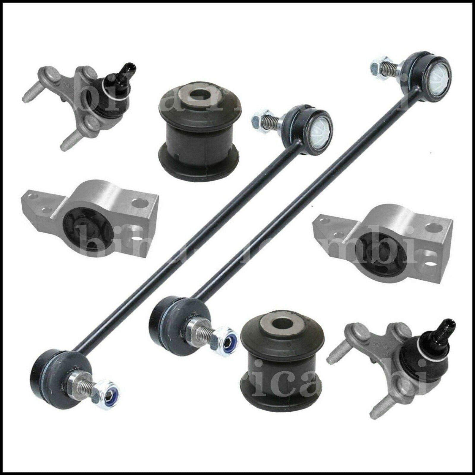 Kit Elimina Rumori Silent Block Trapezi Testine Biellette Sospensione Per Volkswagen Touran II (1T3) dal 2010-2015 MERTZ