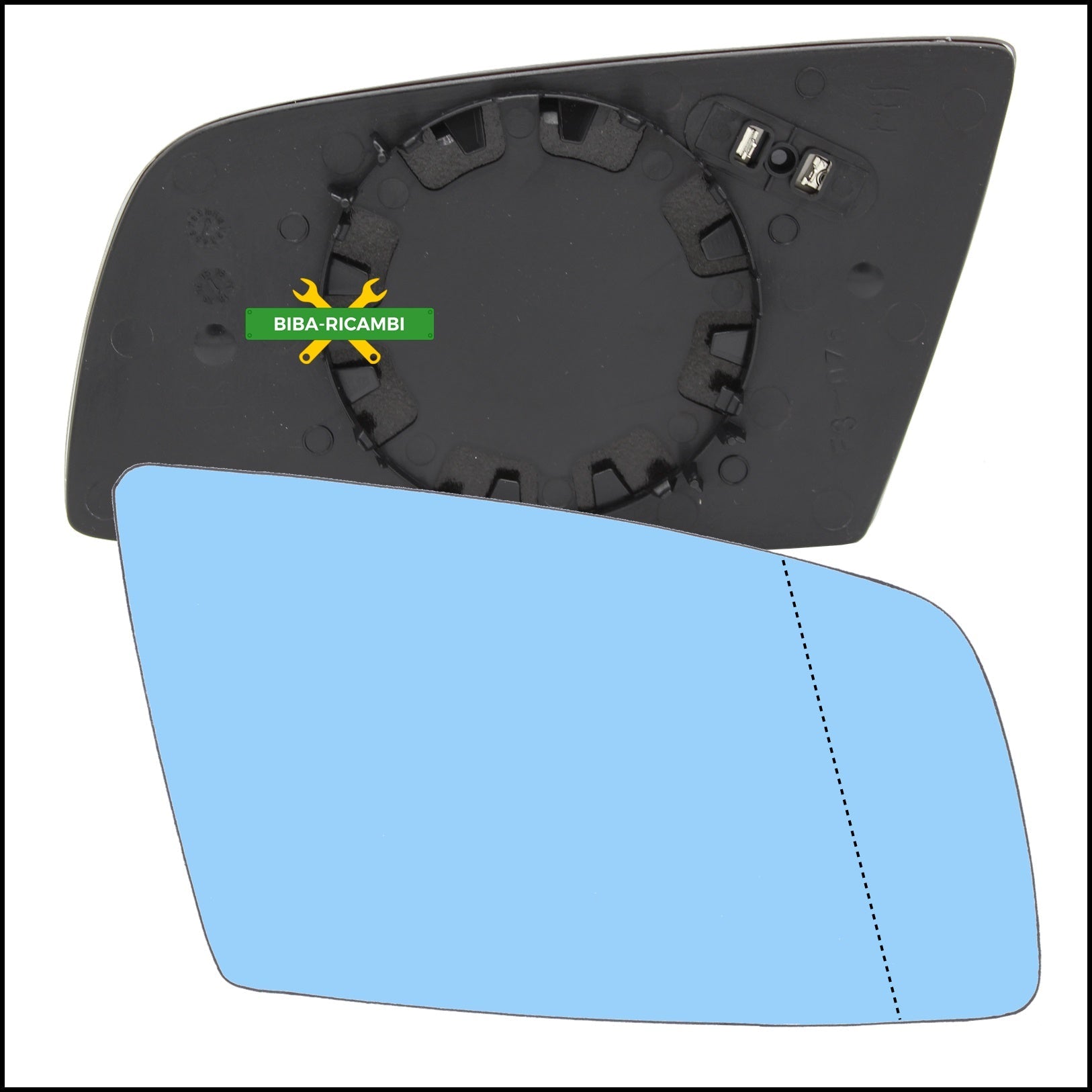 Piastra Retrovisore Termica Asferica Lato Dx-Passeggero Per Bmw Serie 5 (E60,E61) solo dal 2003-2008 BIBA-RICAMBI