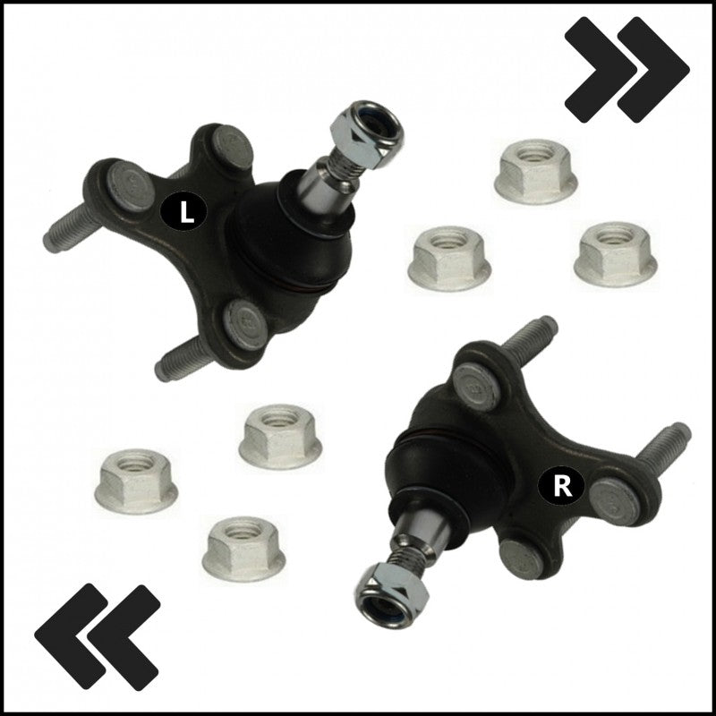 Kit Elimina Rumori Silent Block Trapezi Testine Biellette Sospensione Per Seat Altea (5P1) dal 2004> BIBA-RICAMBI