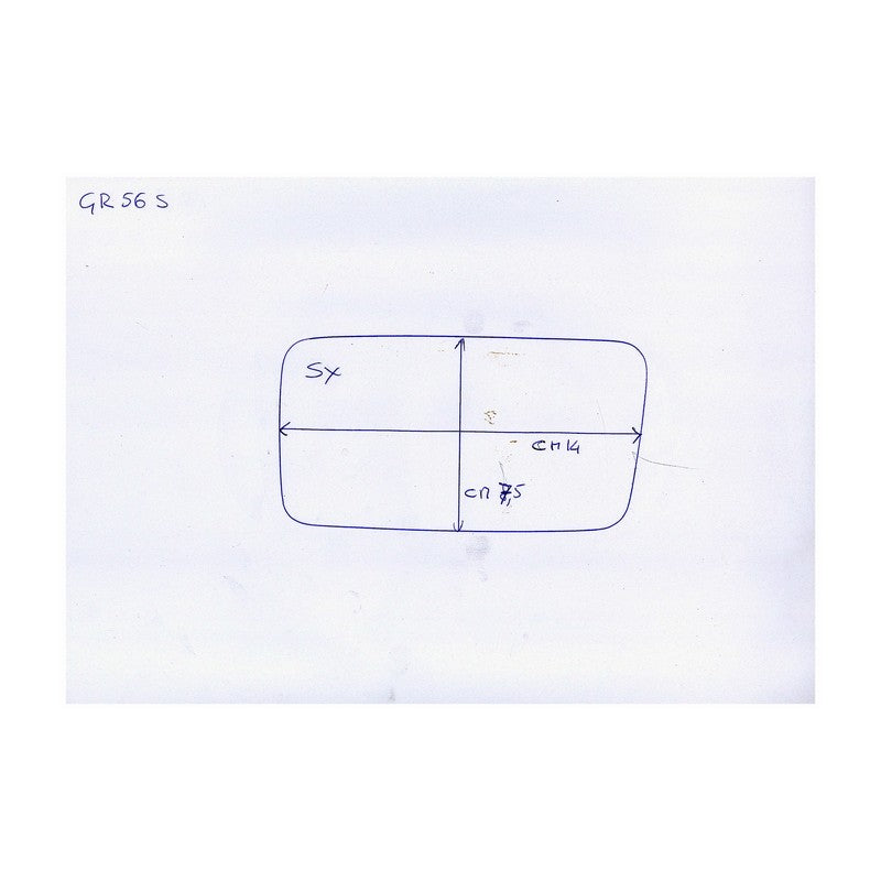 Vetro Specchietto Esterno Lato DX Compatibile Con Fiat Cinquecento dal 1991 al 1998 Sport/Suite BIBA-RICAMBI
