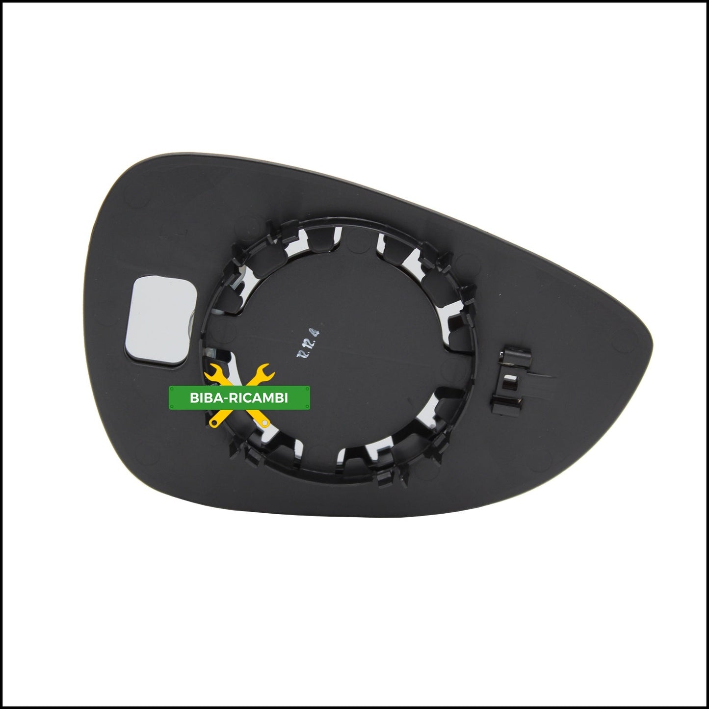 Piastra Specchio Retrovisore Asferica Lato Sx-Guidatore Per Ford Fiesta VI (CB1) dal 2008> BIBA-RICAMBI