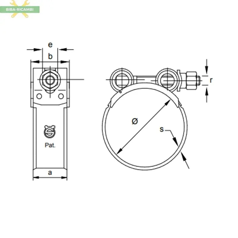 Fascetta Collare Stringitubo Pesante Professionale Alta Qualità Ø 98-103 MIKALOR