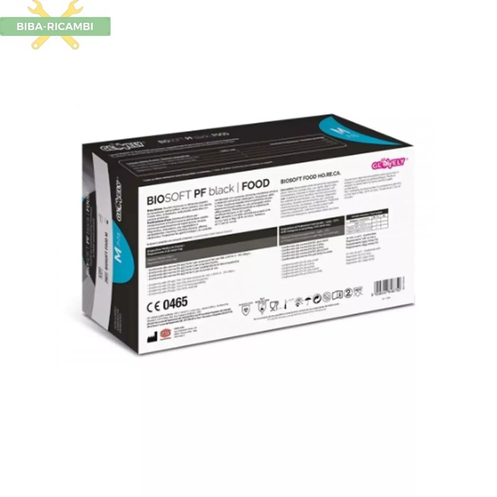 Guanti In Nitrile Monouso Neri Alta Resistenza Misura XL (100Pzz) BIBA-RICAMBI