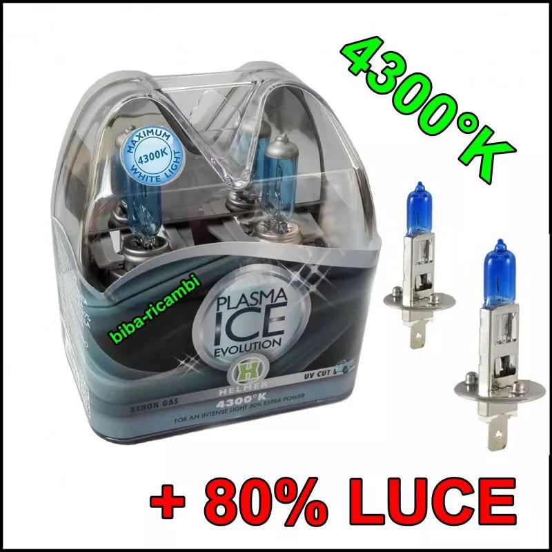 Coppia Lampadine H1 24V 70W Helmer Plasma Ice Luce Evolution Super White HELMER