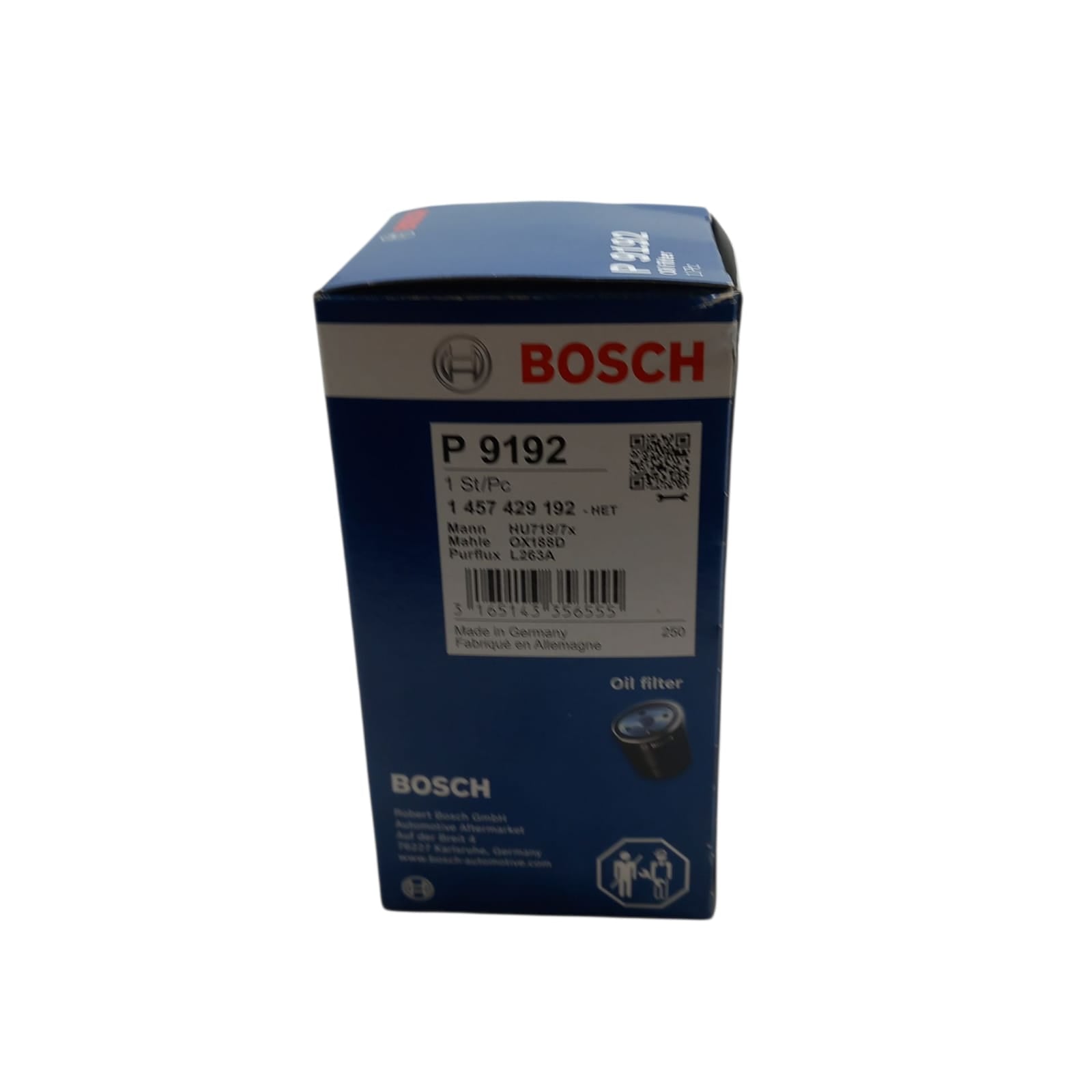Filtro Olio Motore BOSCH Per Audi A3 II (8P) 1.9 TDI | 2.0 TDI 2003-2012