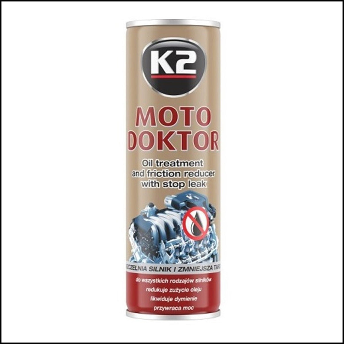 Trattamento Additivo Professionale Olio Motore 443 ml Marca K2 (motori Euro 0-1-2-3-4) BIBA-RICAMBI
