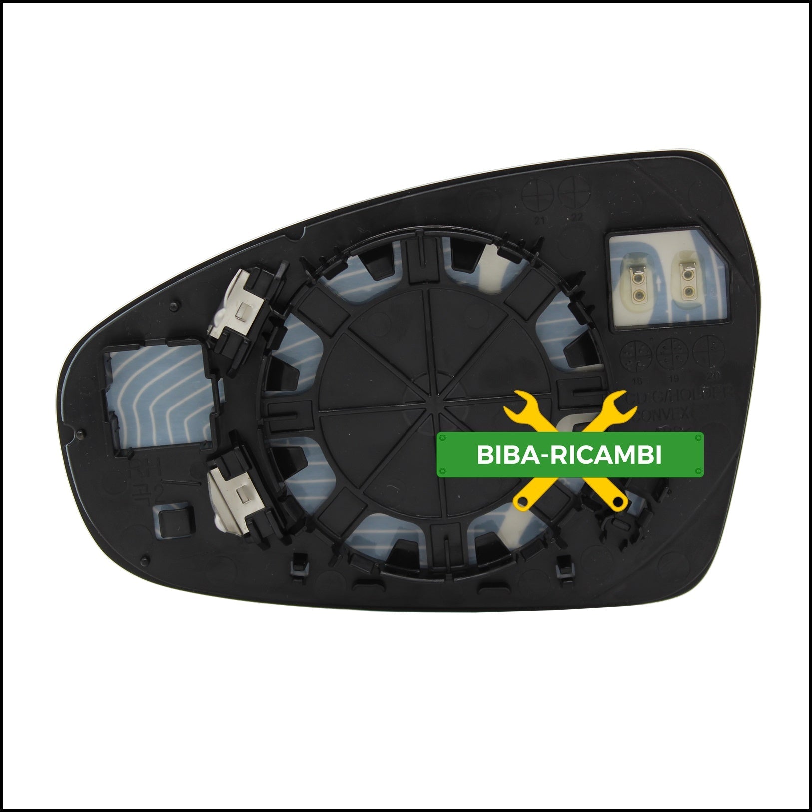 Piastra Retrovisore Termica Asferica Lato Dx-Passeggero Per Kia XCeed (CD) dal 2019> BIBA-RICAMBI
