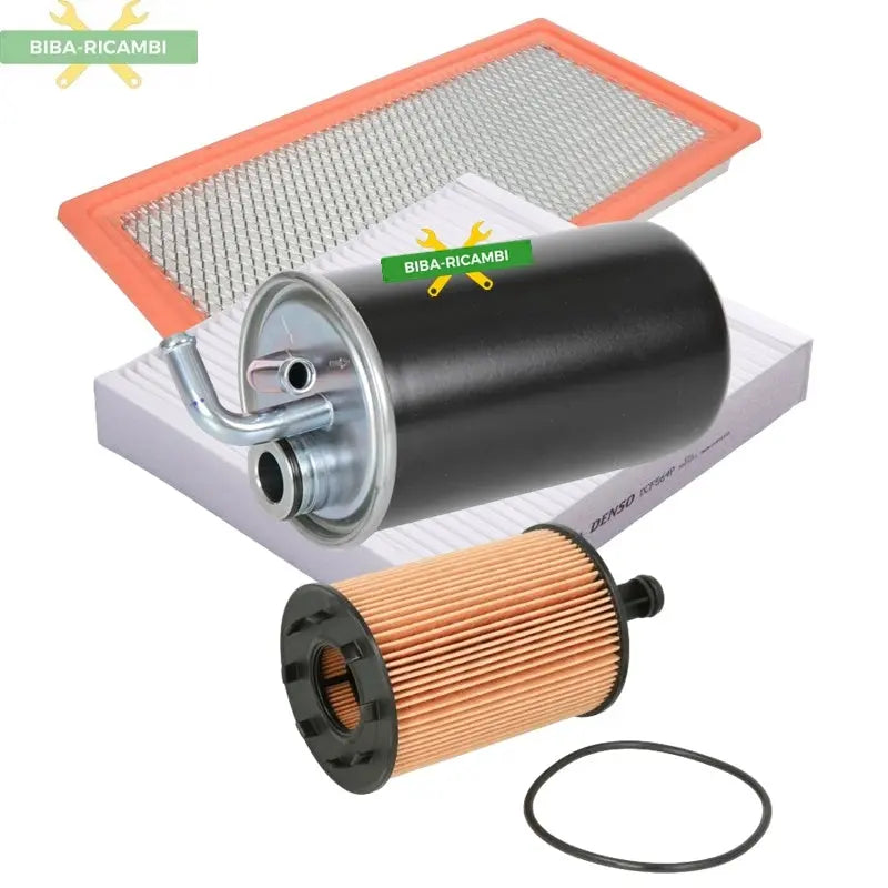 Kit Tagliando 4 Filtri Compatibile Per Jeep Patriot 2.0 CRD 103KW-140CV BIBA-RICAMBI
