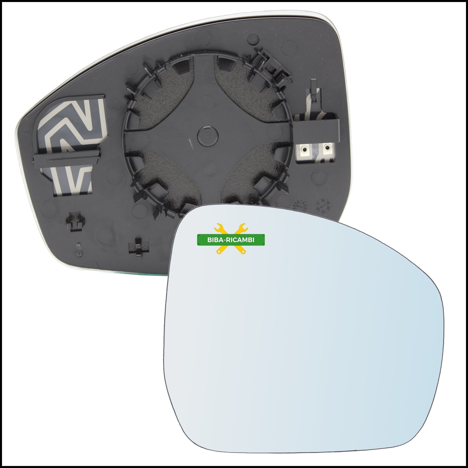 Specchio Piastra Retrovisore Blind Spot Lato Dx-Passeggero Per Jaguar F-Pace (X761) dal 2015> BIBA-RICAMBI