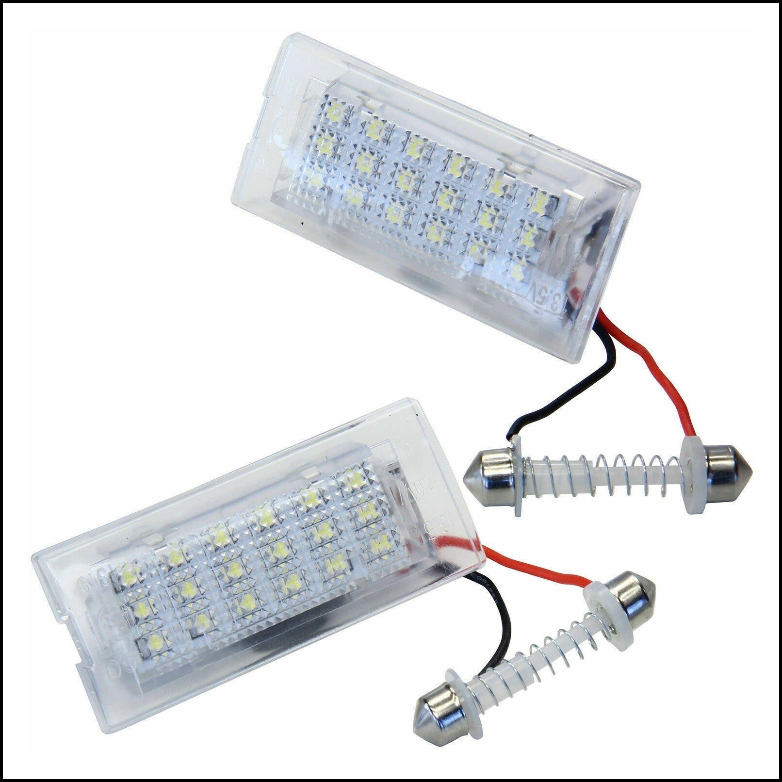 Lampadine Placchette Luci Targa Led Specifiche Adattabile BMW X5 I (E53) 2000-2007 BIBA-RICAMBI