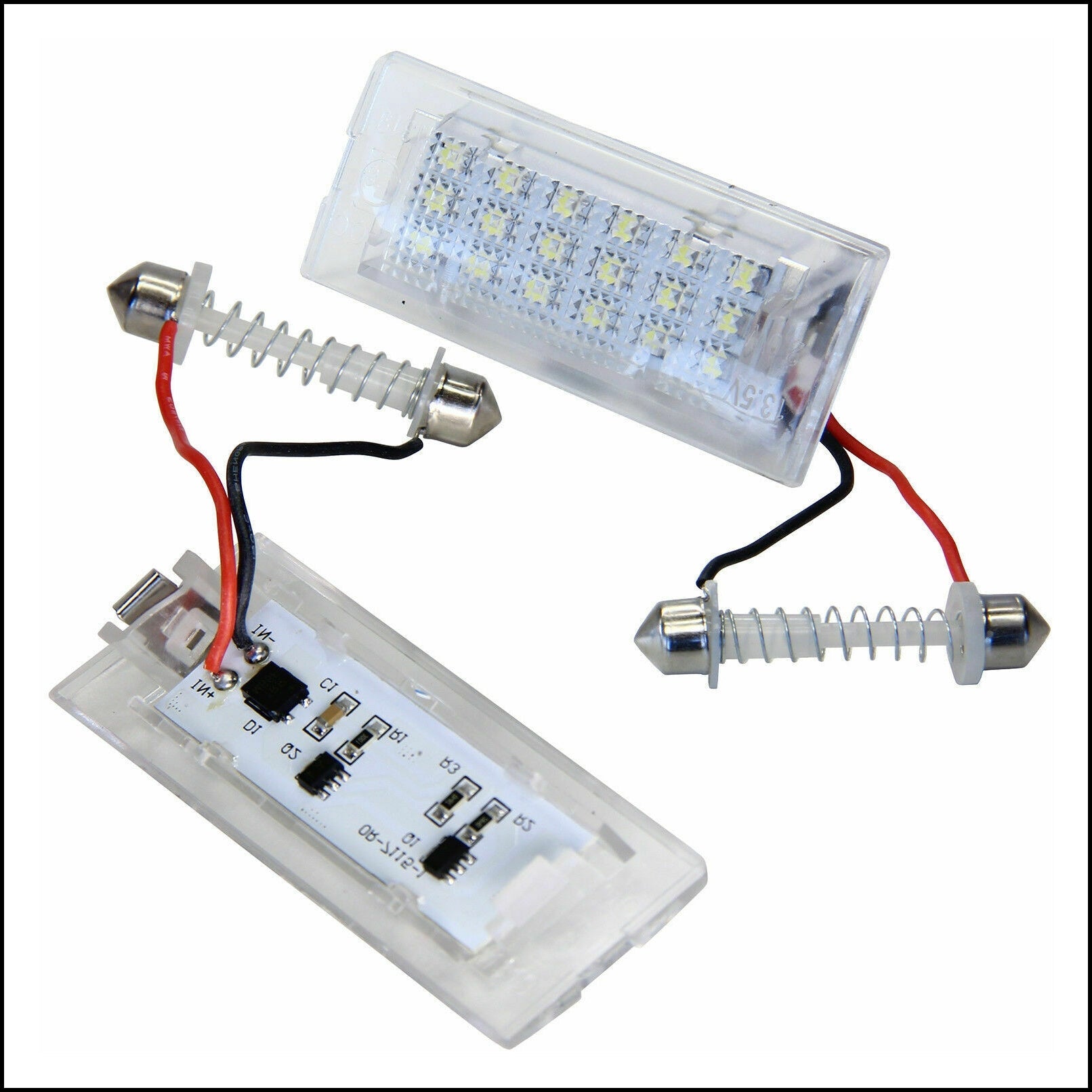 Lampadine Placchette Luci Targa Led Specifiche Adattabile BMW X3 (E83) dal 2003-2011 BIBA-RICAMBI