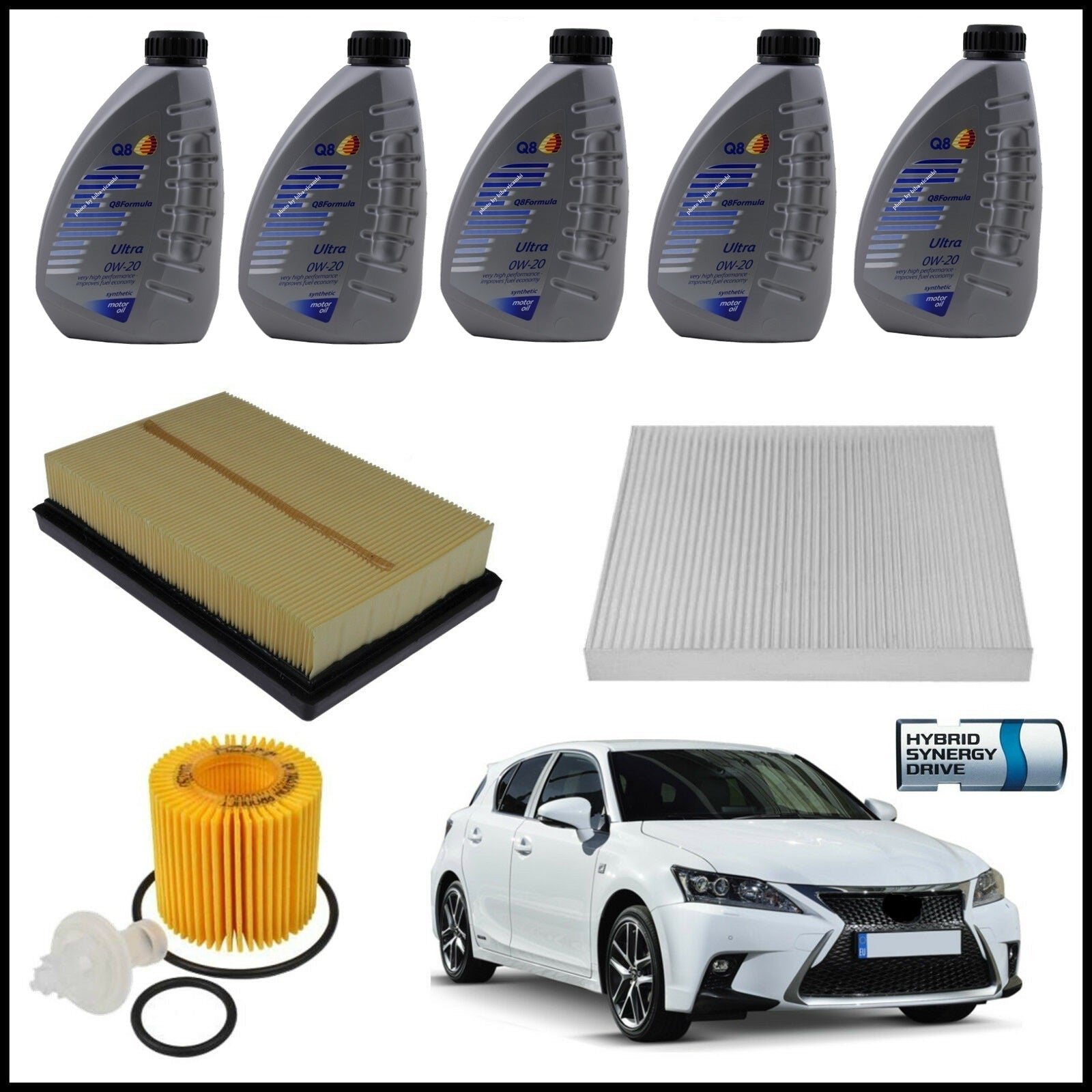 Kit Tagliando Olio | Filtri Per Lexus CT Hybrid 1.800 73kw/99cv dal 2010> BIBA-RICAMBI