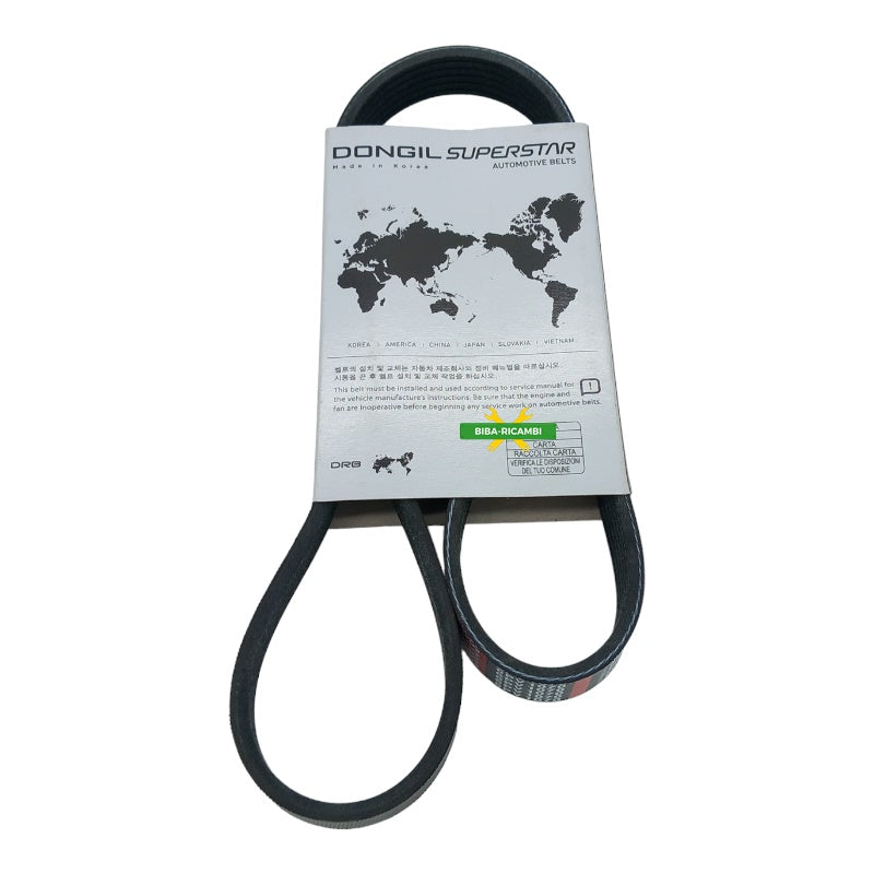 Cinghia Servizi 6PK1070 Compatibile Per Skoda Fabia II (542) dal 2010-2014 BIBA-RICAMBI