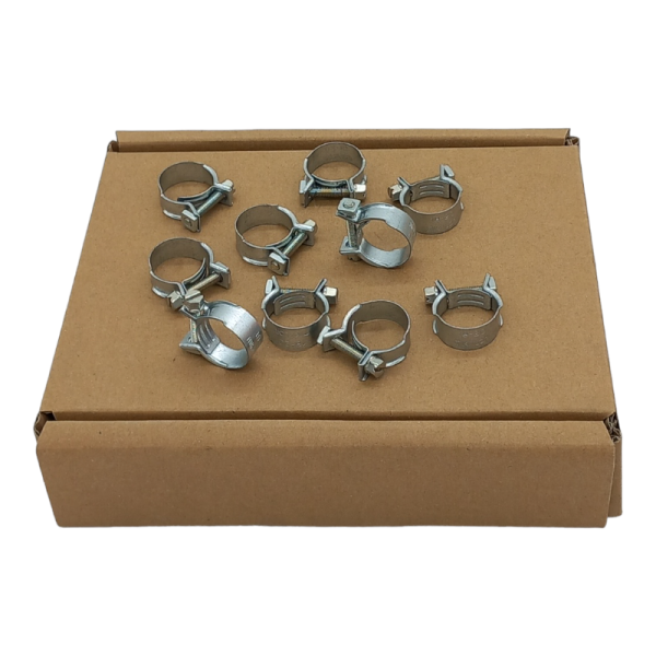 Fascetta stringitubo a vite Acciaio (W1) Ø 9,5-10 | Banda 6mm (10pz) MIKALOR