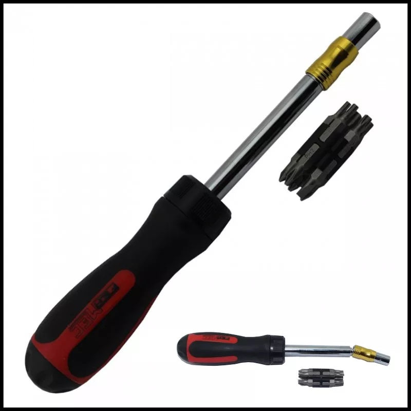 Cacciavite Giravite Snodabile Completa Di Inserti FERMEC