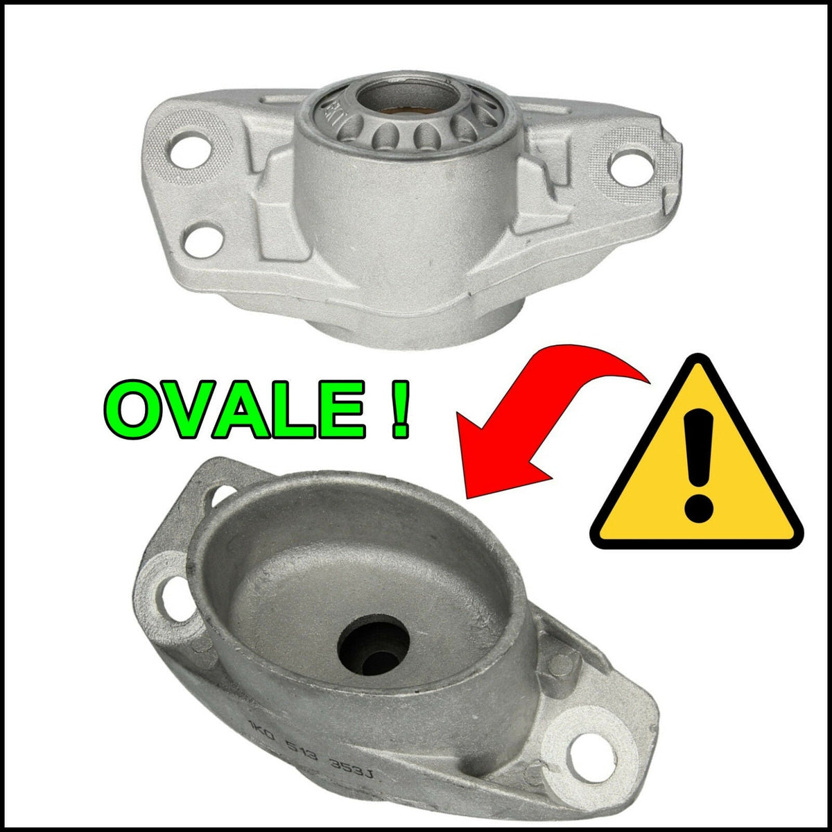 Supporti Per Ammortizzatori POSTERIORI (forma ovale) BIBA-RICAMBI