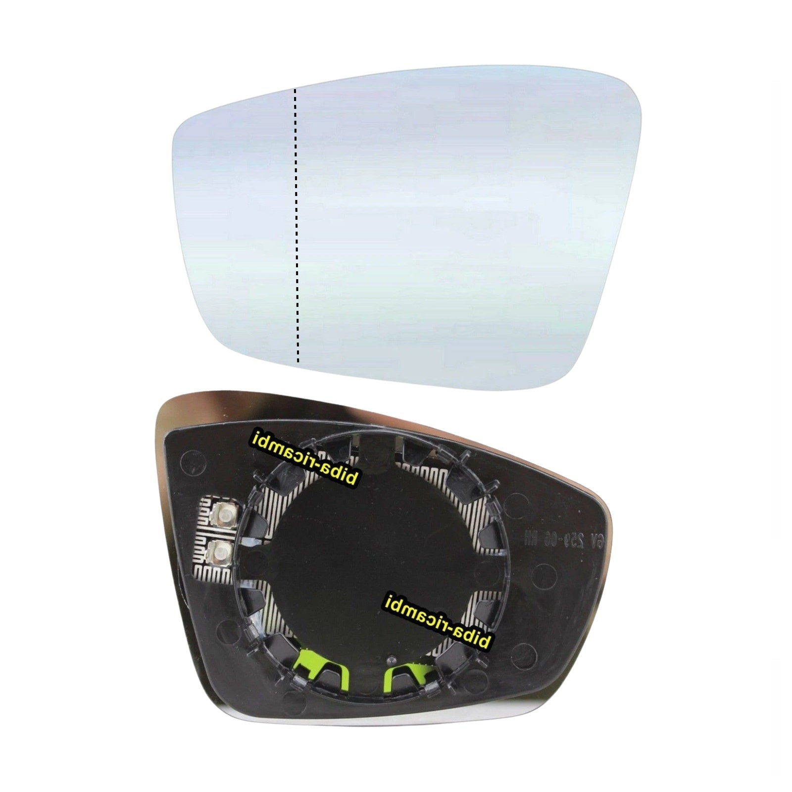 Piastra Vetro Specchio Lato SX-Guidatore Per VW UP' dal 2012-2018