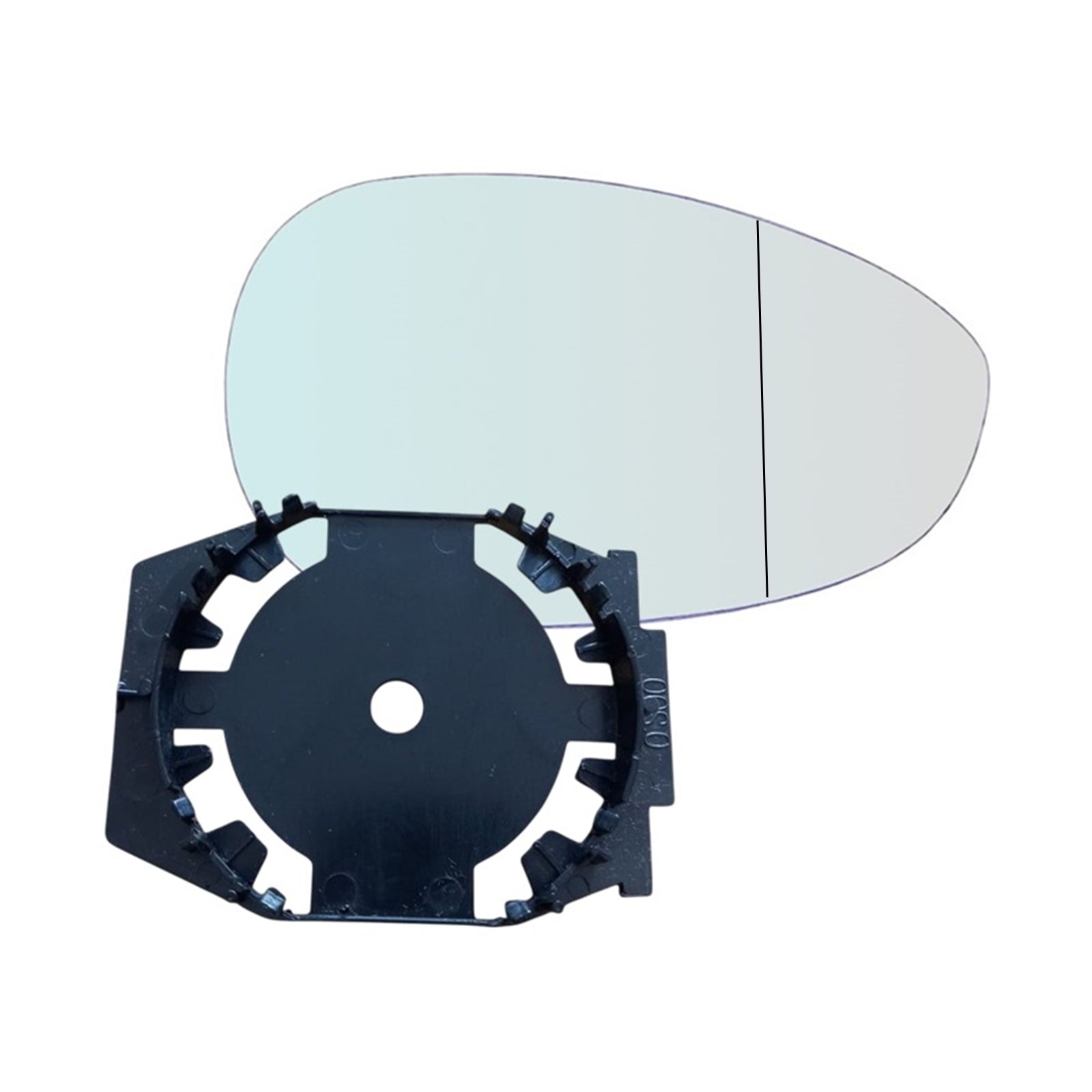 Vetro Piastra Specchio ASFERICA Lato Passeggero Per Fiat Punto Evo (199) dal 2008>