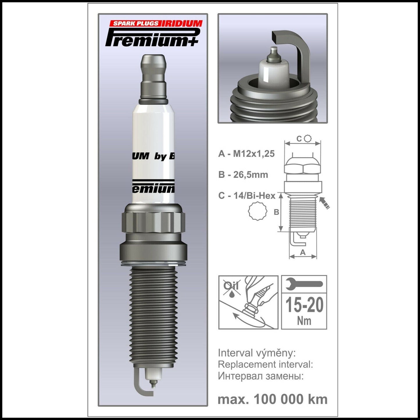 Candela Brisk Iridium Premium Compatibile Per Citroen DS3 1.4 70KW Motore. EC3C BIBA-RICAMBI