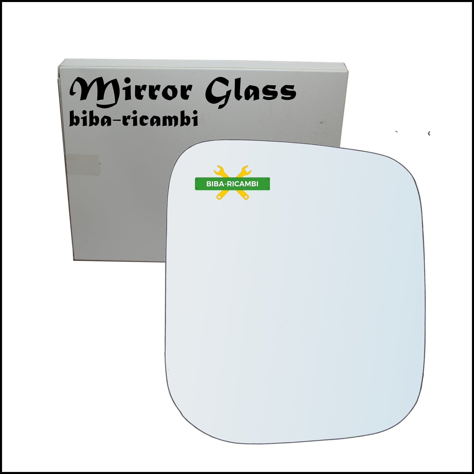 Vetro Specchio Retrovisore Lato Dx-Passeggero Per Mitsubishi Pajero II (V3_W) dal 1990-2000 BIBA-RICAMBI