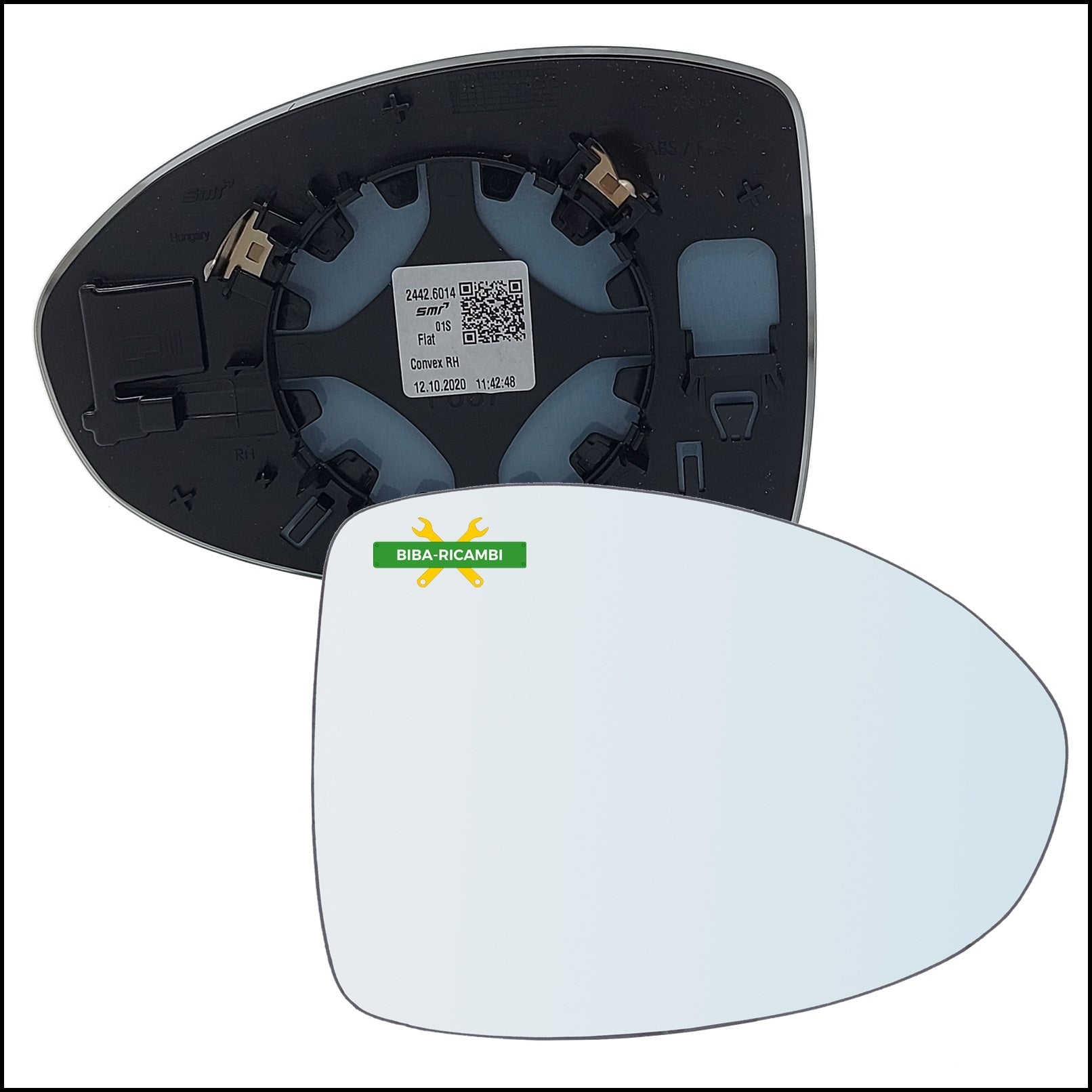 Piastra Retrovisore Termica Originale Fiat Lato Dx-Passeggero Per Fiat 500 III (PT) dal 2021> BIBA-RICAMBI