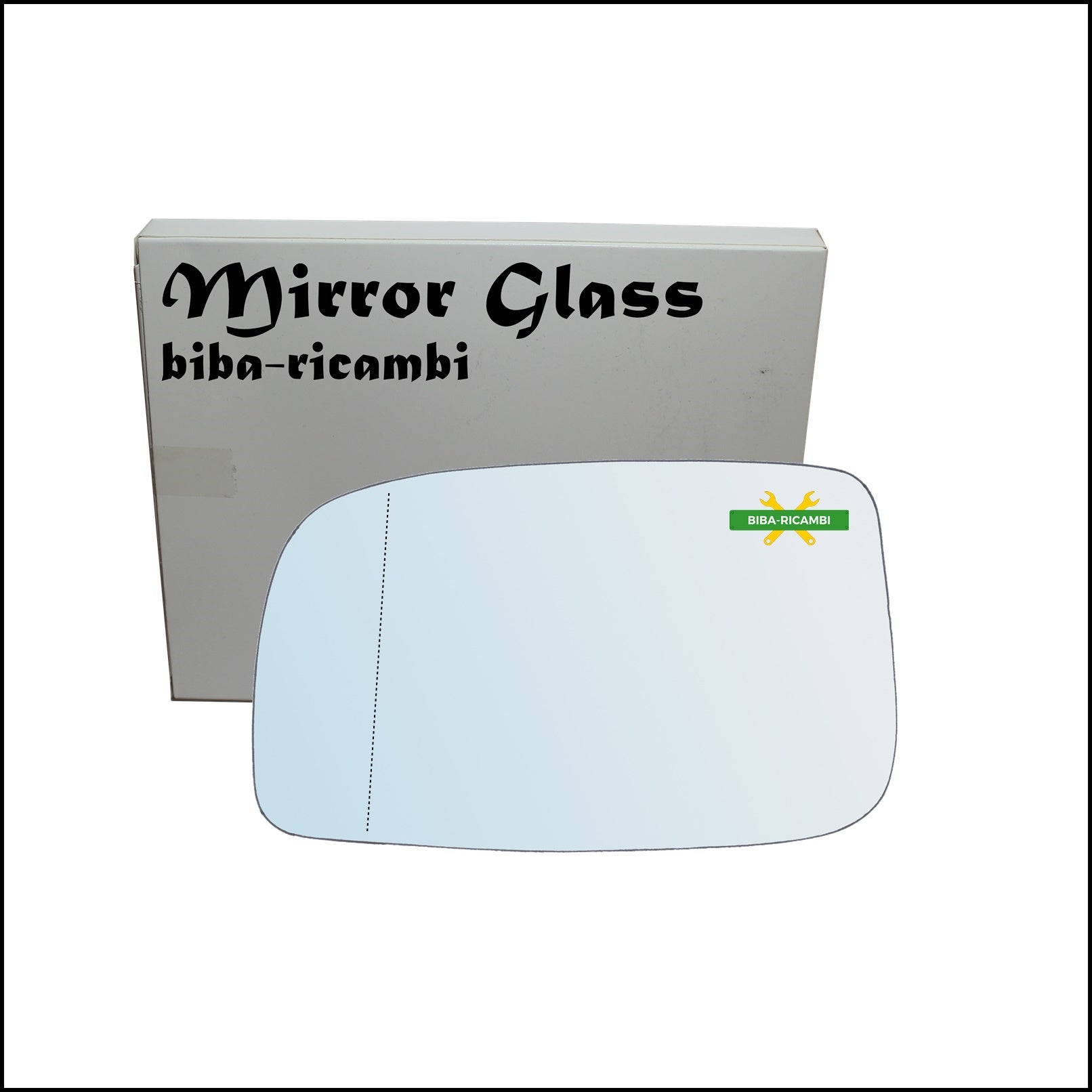 Vetro Specchio Retrovisore Asferico Lato Sx-Guidatore Per Toyota Prius II (W2) dal 2003-2009 BIBA-RICAMBI