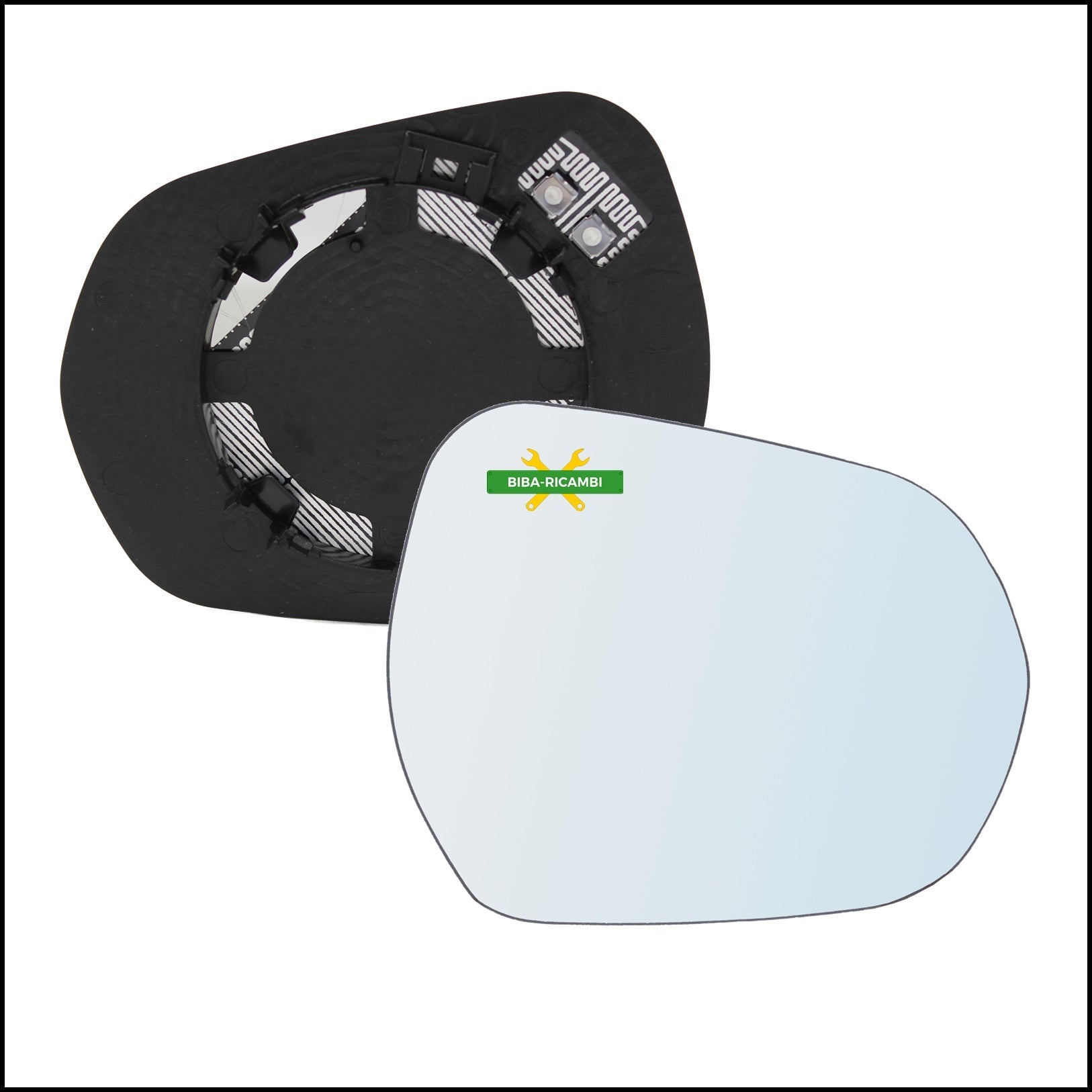 Specchio Piastra Retrovisore Termica Lato Dx-Passeggero Per Ford Puma II dal 2019> BIBA-RICAMBI