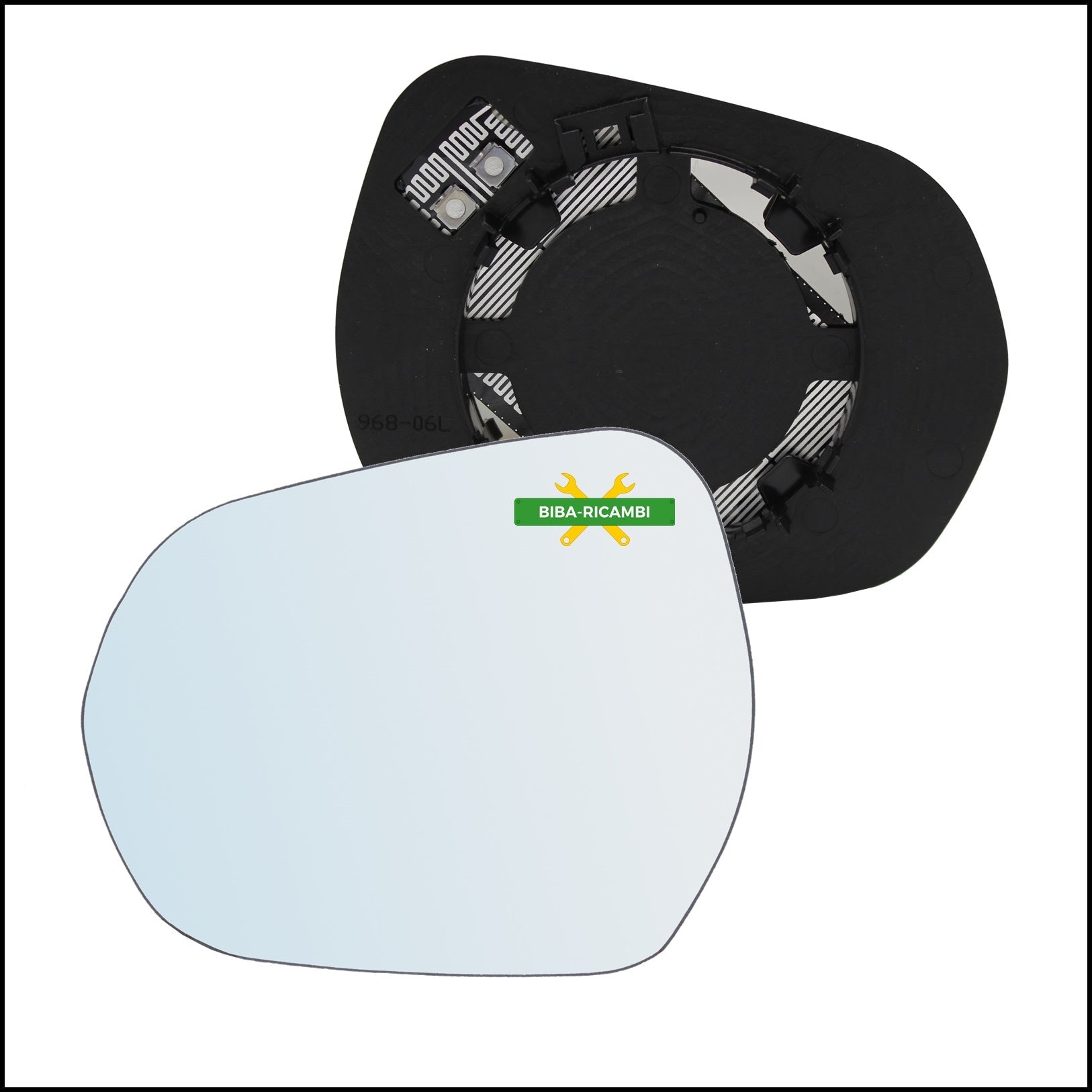 Specchio Piastra Retrovisore Termica Lato Sx-Guidatore Per Ford Puma II dal 2019> BIBA-RICAMBI