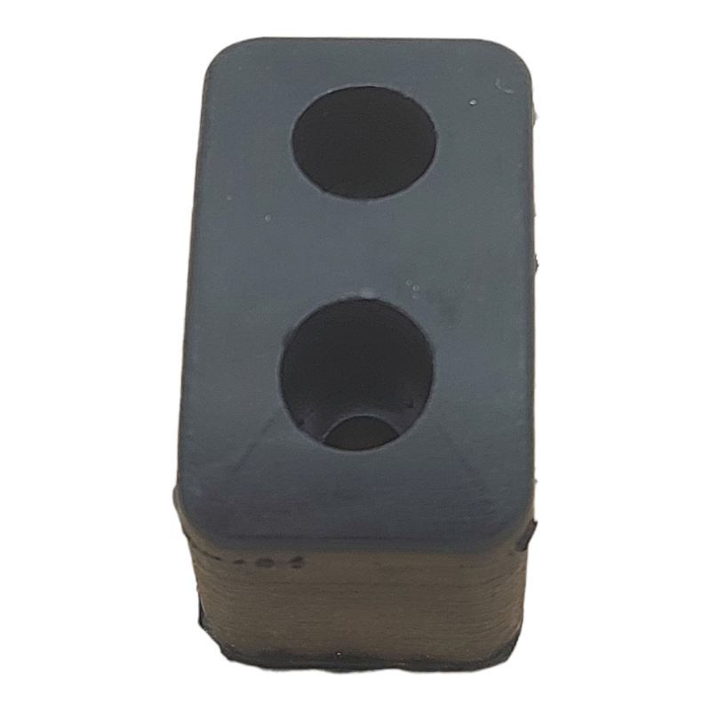 Tampone Battisponda Paracolpi In Gomma Bombato 50x30x30 | 2 Fori BIBA-RICAMBI
