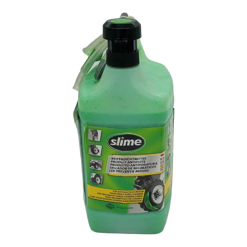 Liquido antiforatura preventiva Slime per Pneumatici tubeless, 3,8 l, con Pompa dosatrice BIBA-RICAMBI