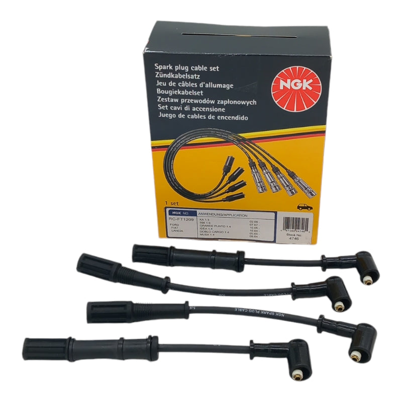 Kit 4 Cavi Candele NGK Compatibile Per Alfa Romeo Mito 1.4 Benzina - BIBA-RICAMBI