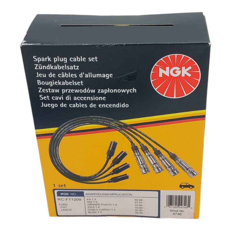 Kit 4 Cavi Candele NGK Compatibile Per Alfa Romeo Mito 1.4 Benzina - BIBA-RICAMBI