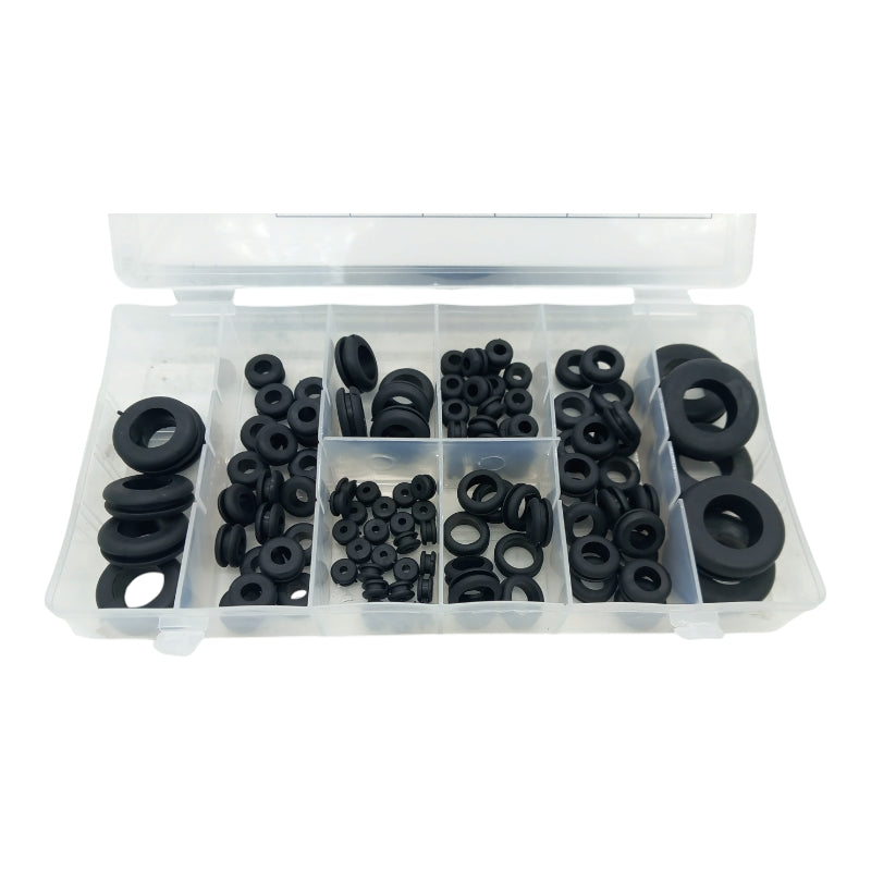 Assortimento di 110 gommini in gomma di varie dimensioni ASTA